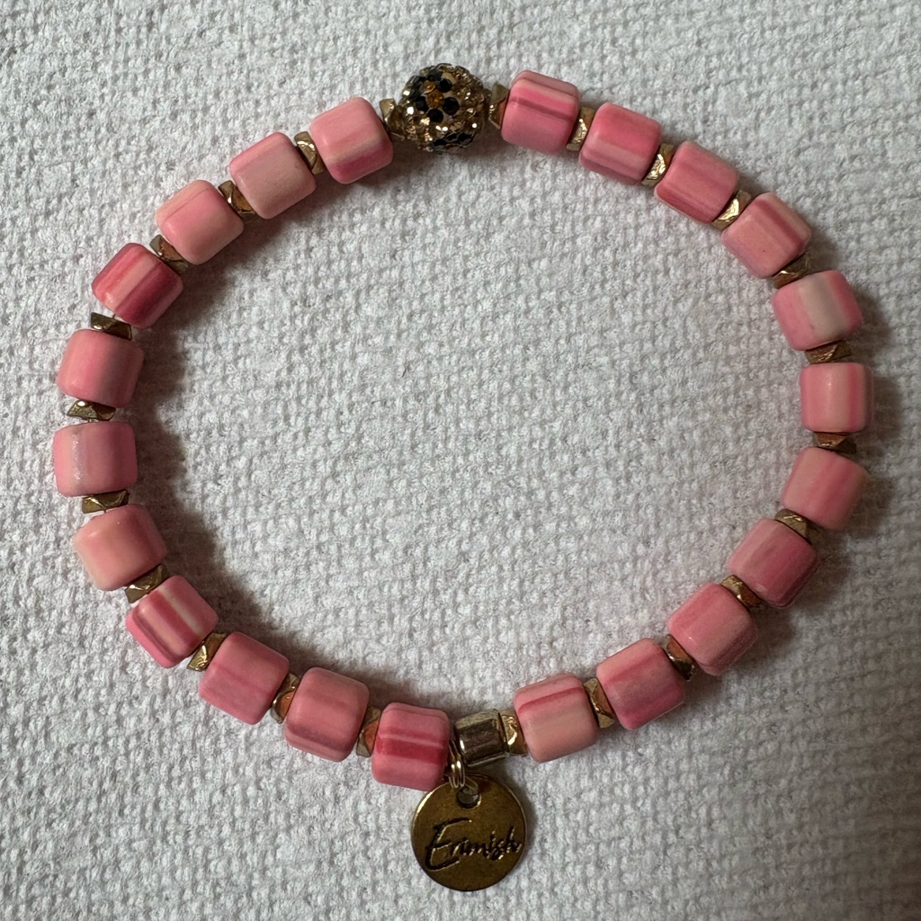 Pink Erimish Beaded Bracelet 15$